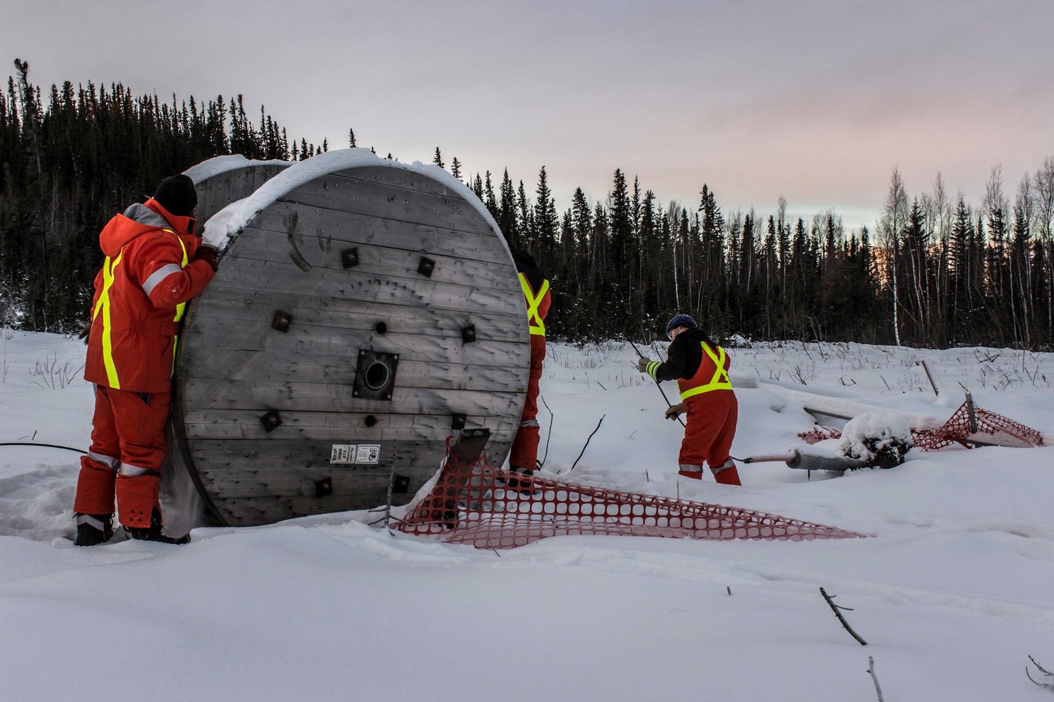 buried fibre reel in the NorthWest